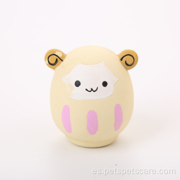 Naughty Cute Egg Toy Sonido Látex Perros Masticar